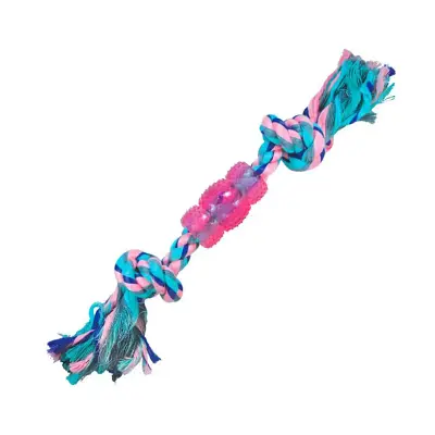 Brinquedo Cães Jambo Mordedor Corda Rubbber Bone Pastel
