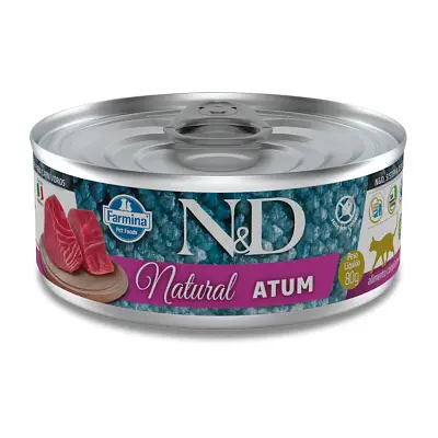 Ração Úmida N&D Natural Gatos Atum 80g