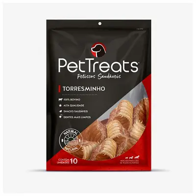 Petisco para Cães Pet Treats Torresminho Pouch 10 Unidades