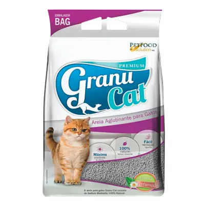 Areia Higiênica Gatos Granucat B.U.A com Aroma 12kg