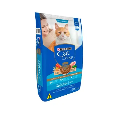 Ração Nestlé Purina Cat Chow Adultos Peixe 10,1kg