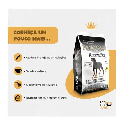 Ração Premiatta Cães Rottweiler 10,5kg