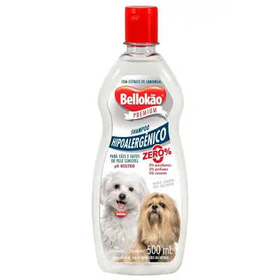 Shampoo Bellokão Hipoalergênico Premium 500ml