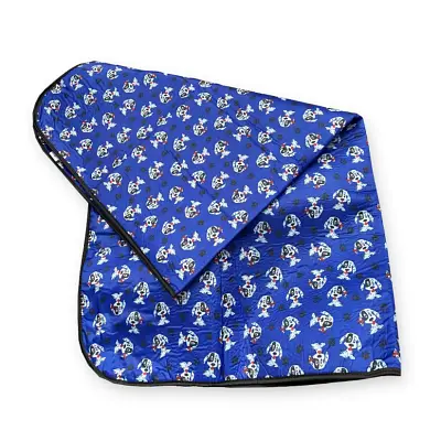 Capa em Nylon Saks Cães e Gatos para Banco Traseiro Azul