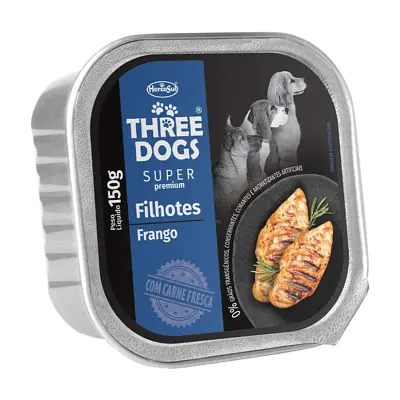 Ração Úmida Three Dogs Special Filhotes Patê 150g