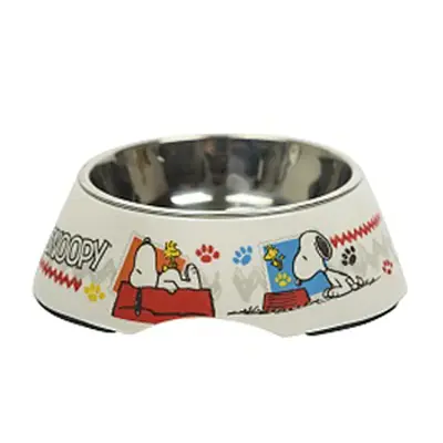 Comedouro Para Cães Melamina Snoopy Zooz Pets 150ml