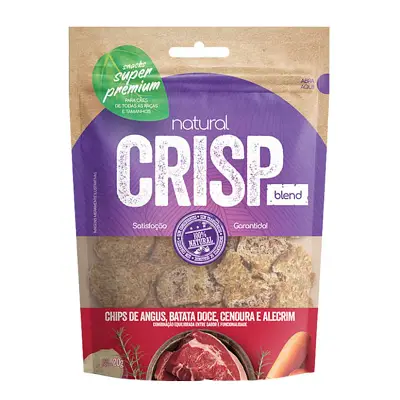 Petisco Natural Crisp Chips Angus Batata Doce Cenoura Alecrim 20g