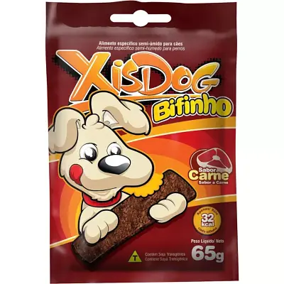 Petisco Cães XisDog Bifinho Carne 65g