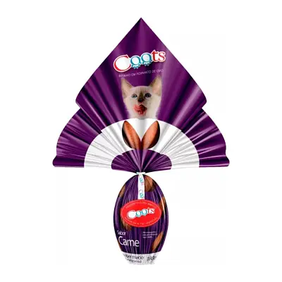 Ovo de Pascoa Caats Gatos Carne 200g