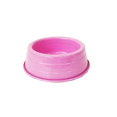 Comedouro Cães Dog Head Alumínio Leve Colorido Rosa Pequeno 1000ml
