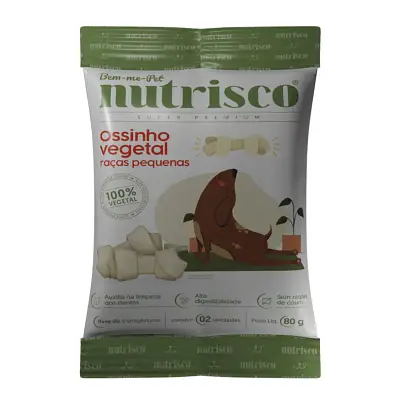 Osso Cães Vegetal Nutrisco Raças Pequenas 80g