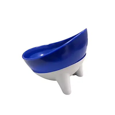Comedouro e Bebedouro Cae e Gatos Inclinado Azul 450g e 600ml