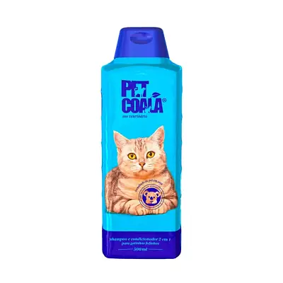 Shampoo e Condicionador 2 em 1 Pelos Escuros Pet Coala 500mL