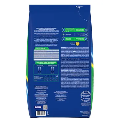 Ração Faro para Cães Adultos Médios e Grandes Sabor Carne, Frango e Vegetais 900g