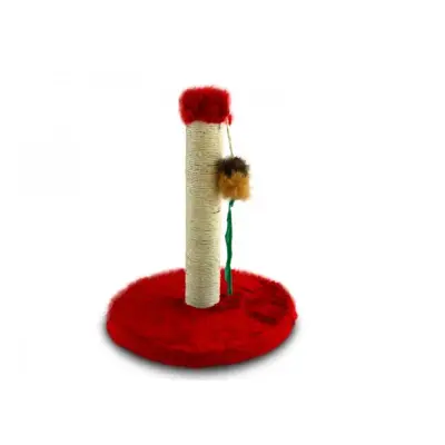 Arranhador Para Gatos Mini Poste Vermelho