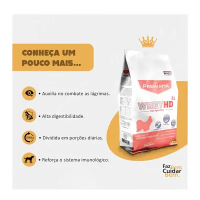 Ração Premiatta Cães Wheyhd Mini 3kg