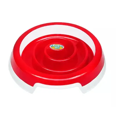 Comedouro Slow Food Vermelho Grande Truqys Pets