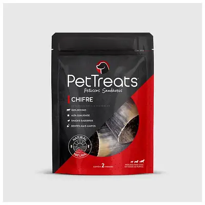 Petisco para Cães Pet Treats Chifre Bovino 2 Unidades