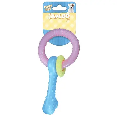 Brinquedo Cães Jambo Mordedor Baby Bone Argola
