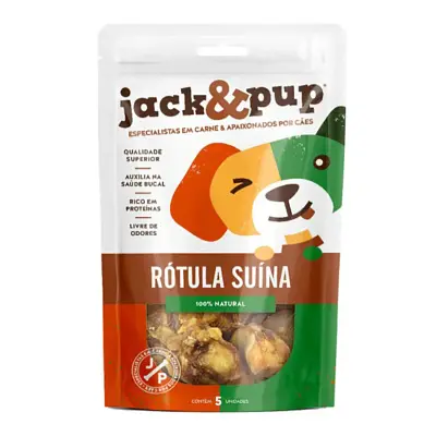 Petisco para Cães Rótula Suína Jack&Pup 5 Unidades