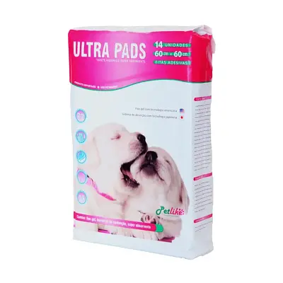 Tapete Higiênico Petlike Ultra Pads 14 Unidades