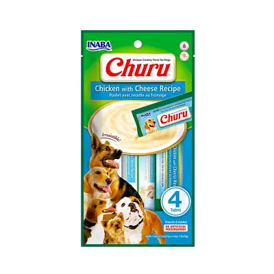 Purê Churu Dog Frango Com Queijo 56g