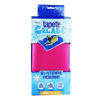 Tapete Gelado para Cães Rosa The Pets Brasil Grande