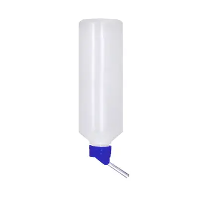 Bebedouro De Bilha Azul Para Hamster Roedores Lambe Lambe 250ml