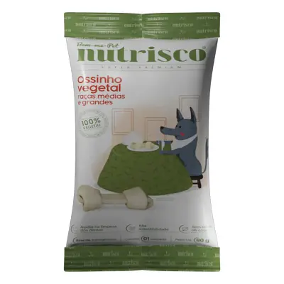 Osso Cães Vegetal Nutrisco Raças Médias/Grandes 80g