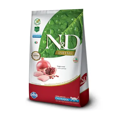 Ração N&D Prime Gatos Adultos Castrados Frango 1,5kg