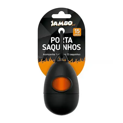 Porta Saquinhos Jambo P/Cata Cata C/1 Rolo Freind Preto