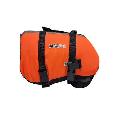 Colete Salva Vidas Pet Vest Ativa Laranja M