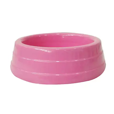 Comedouro Cães Dog Head Alumínio Pesado Colorido Rosa Gigante 3800ml