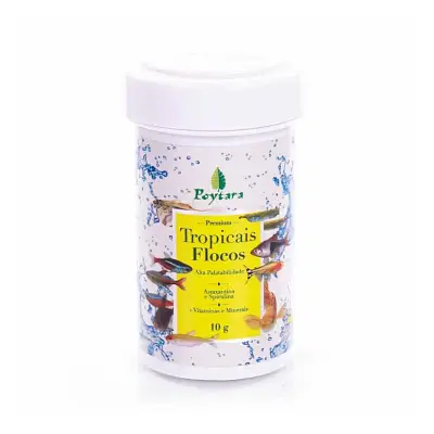 Ração Para Peixes Poytara Tropicais Flocos 130g