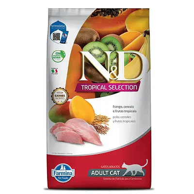 Ração ND Tropical Selection para Gatos Adultos Frango 400g