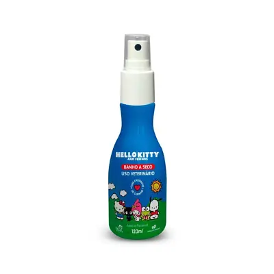 Banho a Seco Hello Kitty Para Cães e Gatos Pet Society 120ml