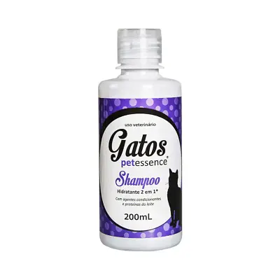Shampoo Pet Essence Hidratante 2 em 1 para Gatos 200 ml