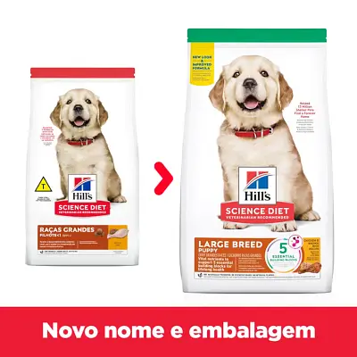 Ração Hill s Science Diet Cães Filhotes Raças Grandes 12,47kg