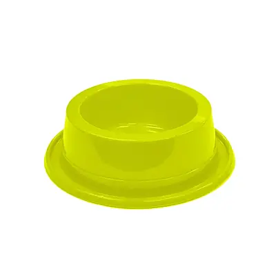 Comedouro Cães Pet Toys Antiformiga Amarelo Neon 1000ml