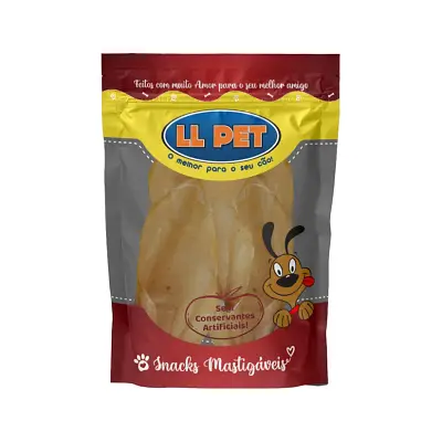 Petisco para cães Orelha Bovina LL Pet 250g
