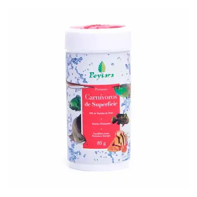 Ração Para Peixes Poytara Carnívorosde Superfice 85g