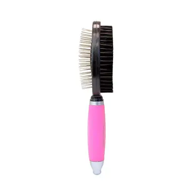 Escova Cães Germanhart Gel Rosa Dupla Tamanho G