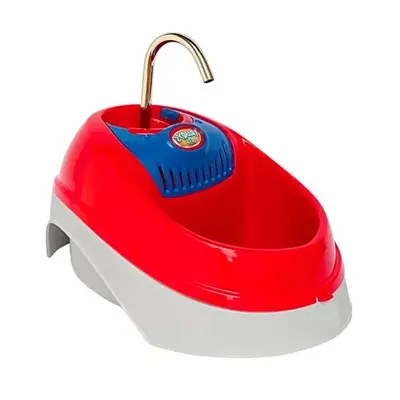 Bebedouro Fonte Elétrica Volcano Truqys Pets Sensor Vermelho 2L
