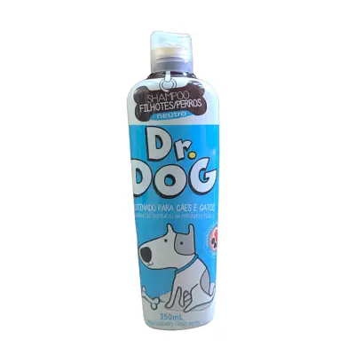Shampoo Neutro para Cães e Gatos Filhotes Dr Dog 350ml