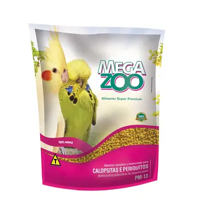 Ração para Calopsitas e Periquitos Megazoo 350g