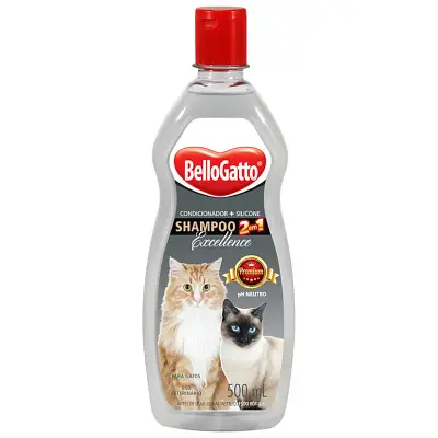 Shampoo BelloGatto Excellence 2 em 1 Premium 500ml