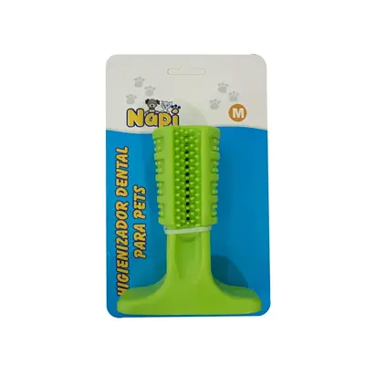 Brinquedo Mordedor Escova Dental Verde Napi M