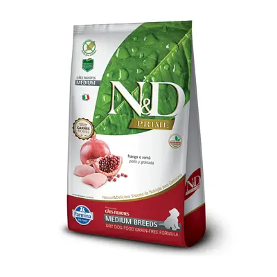 Ração N&D Prime Cães Filhotes Frango Raças Médias 10,1kg