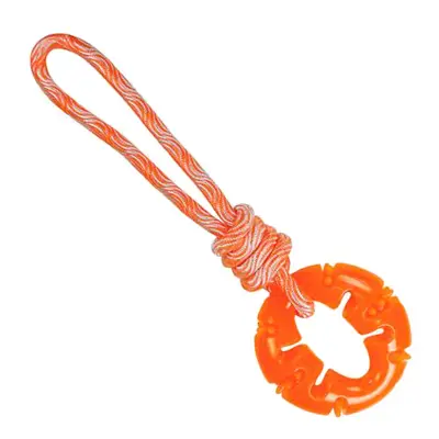 Brinquedo Mordedor Jambo Treat Ring Rope Laranja