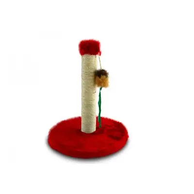 Arranhador para Gatos todas as idades Poste Vermelho Mini